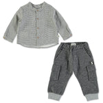 Checkered Cargo Pant Set | Boy