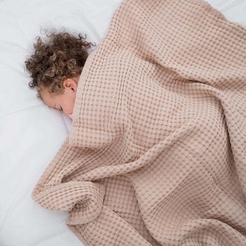 Waffle Blanket | Mauve