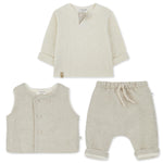 Elias Linen Padded Vest Set | Boy