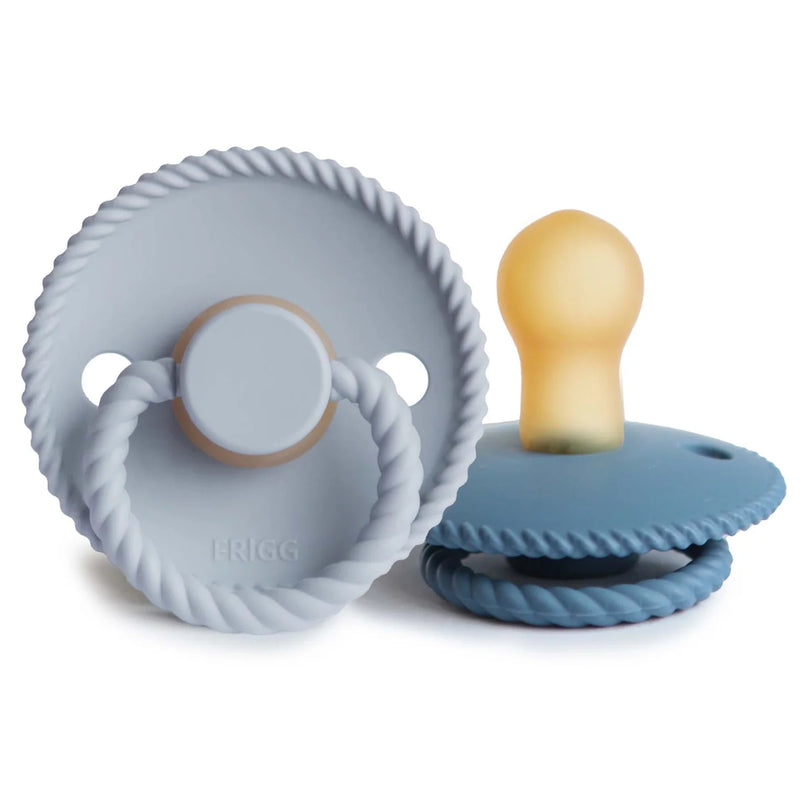 FRIGG Rope Silicone Baby Pacifier (Powder Blue / Ocean View)