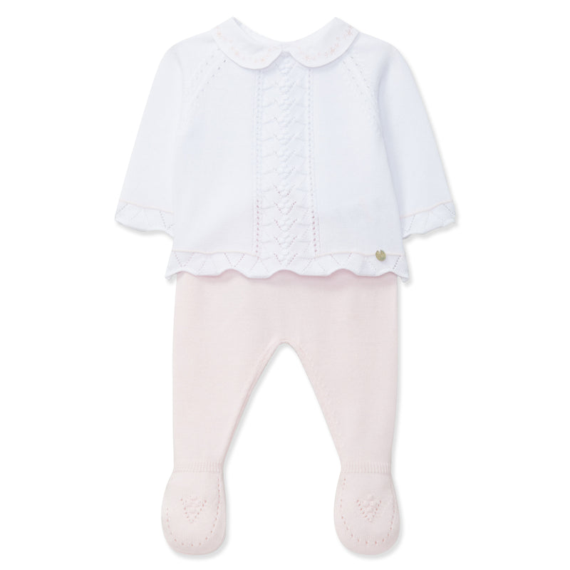 Two Tone Pink Knit Set