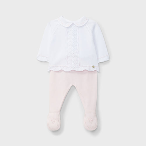 Two Tone Pink Knit Set