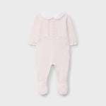 Pink Knit Footie