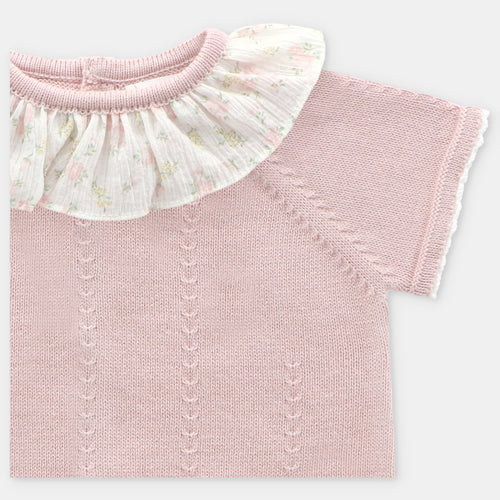 Rosa Floral Ruffle Knit Set