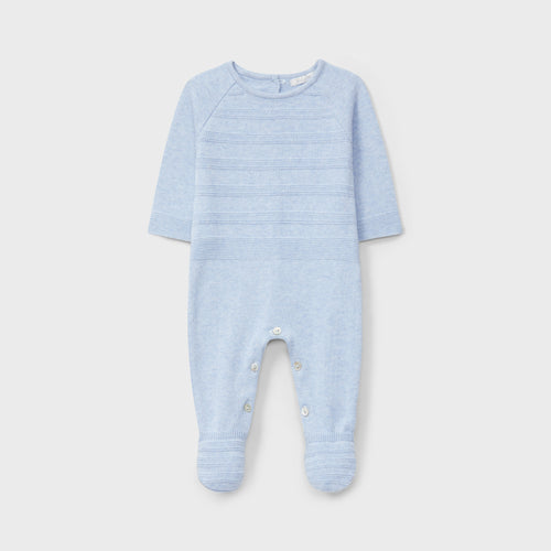 Blue Knit Romper