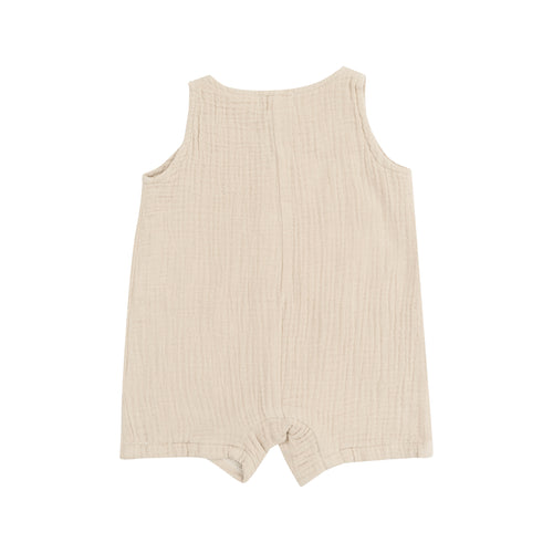 Oxford Tan Shortie Romper
