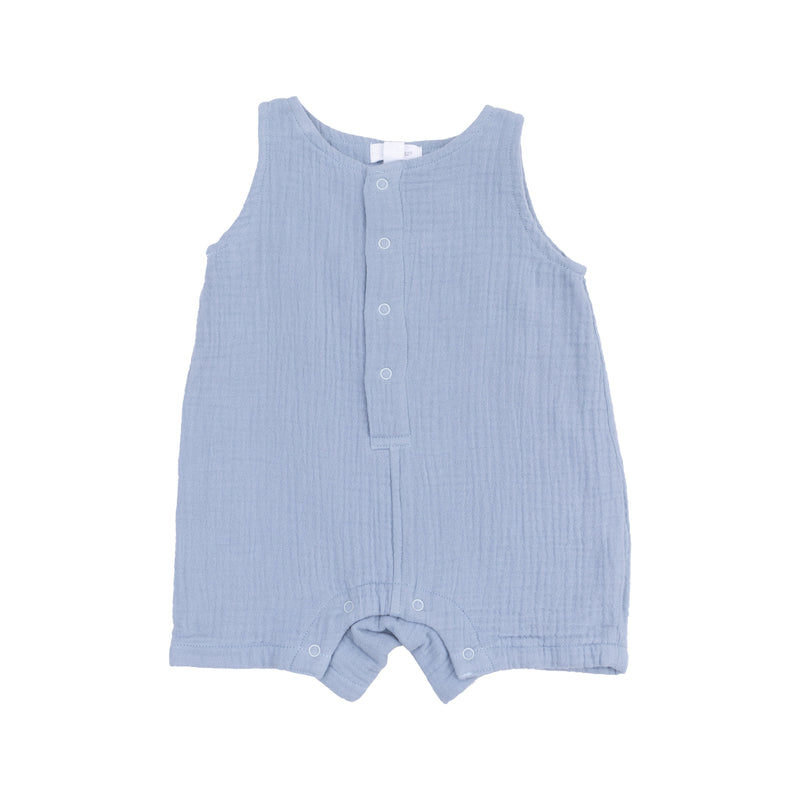 Dusty Blue Shortie Romper