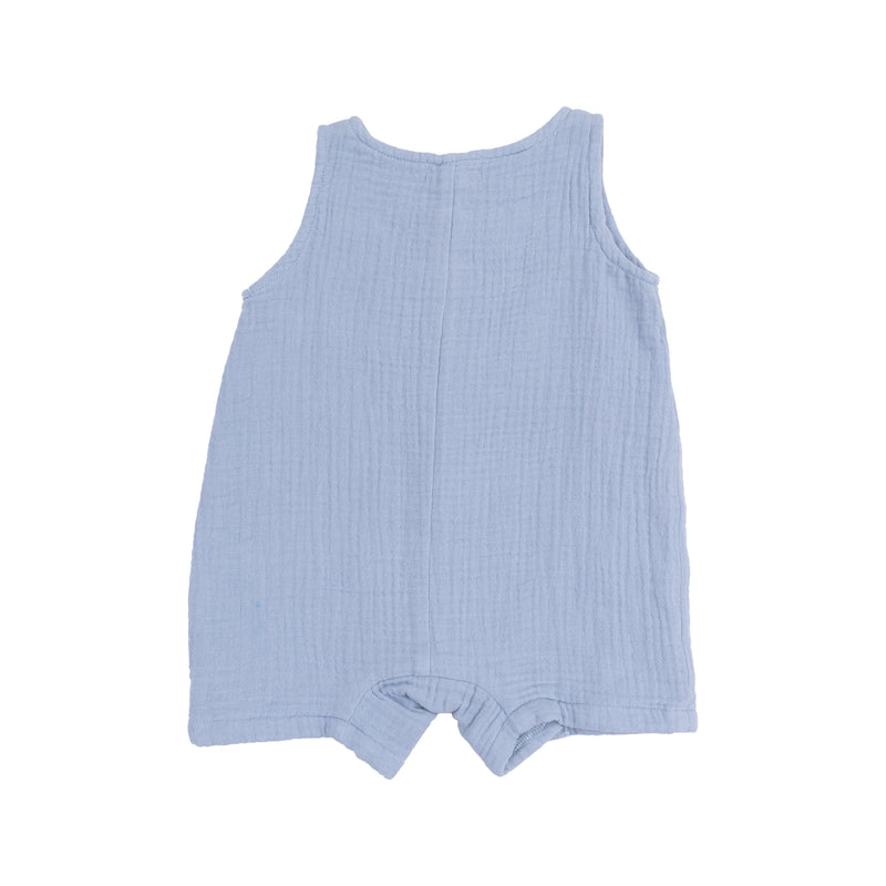 Dusty Blue Shortie Romper