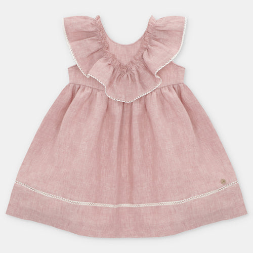 Ruffle Collar Rosa Dress