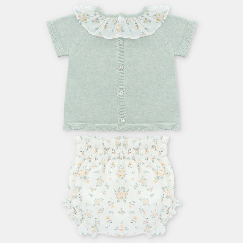 Jade Floral Knit Set