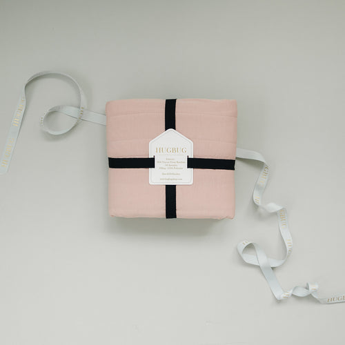HUGBUG Bamboo Blush Quilt Blanket