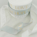 Faith Hope Love Ribbon <br> Christening Packaging